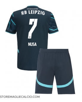 RB Leipzig Antonio Nusa #7 Maglia Gara Terza Repliche 2024-25 Bambino Maniche Corte RB Leipzig Antonio Nusa #7 Maglia Gara Terza Repliche 2024-25 Bambino Maniche Corte